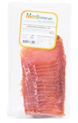 CRNOGORSKA SUVA PECENICA VAKUM LIST 100G ADRIATIKA FOOD