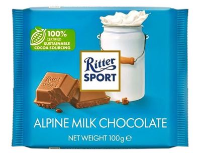 ČOKOLADA MLECNA 100GR RITTER SPORT