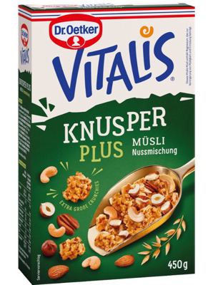 MUSLI DR OETKER VITALIS CRISPI + KOŠTUNJAVO VOĆE 450G