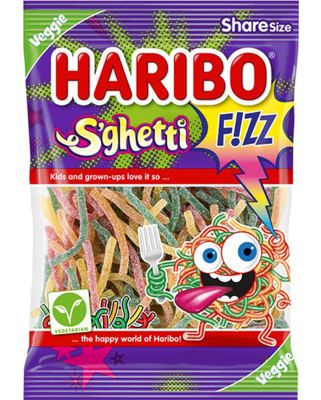 BOMBON HARIBO 85G SGHETTI FIZZ -24/1-