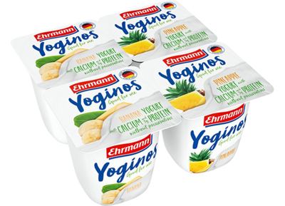 JOGURT VOĆNI EHRMANN YOGINOS 100G BANANA ANANAS