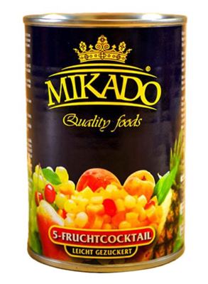 VOCNI COCKTEL U BLAGOM SIRUPU KONZERVA 410G MIKADO