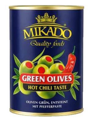 MASLINE ZELENE LJUTI CILI UKUS 280G MIKADO