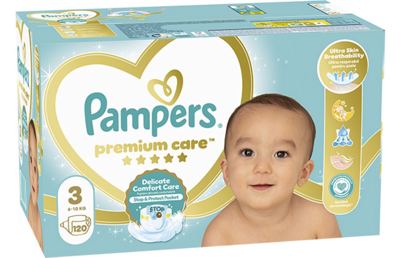 PELENE PAMPERS PREMIUM MIDI 3 6-10KG 120/1