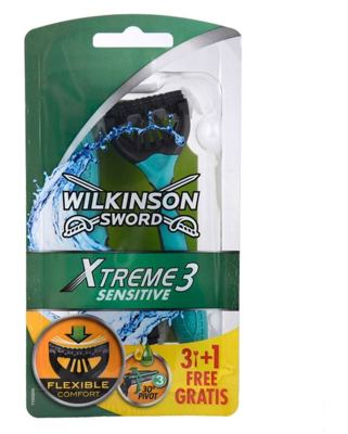 BRIJAC WILKINSON SWORD EXTREME 3 SENSITIVE 3+1GRATIS
