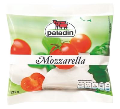 MOZZARELA PALADIN 45%MM 125GR