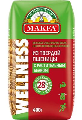 TESTENINA SIPIRALE VISOKO PROTEINSKE WELLNESS 400G MAKFA