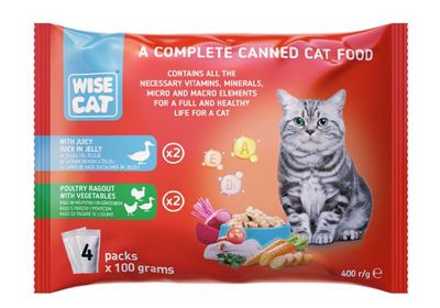 WISE HRANA ZA MAČKE 2XPUR./2XPIL. 400G (12) (1400)