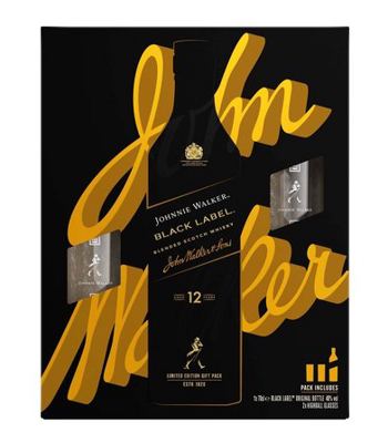 VISKI JW BLACK 0.7L GIFT 2 ČAŠE