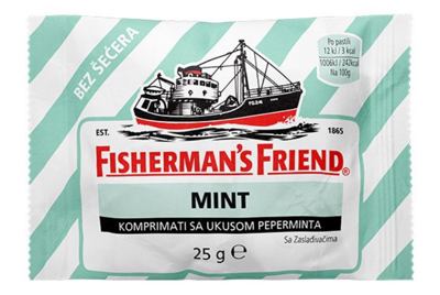 Bombone FISHERMAN'S pepermint 25g 24