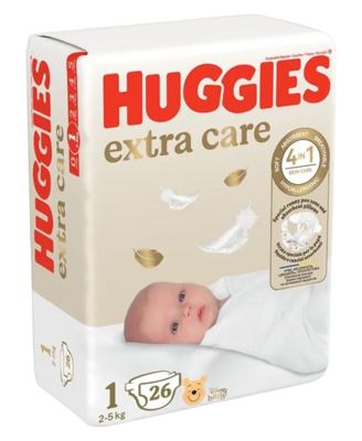 PELENE HUGGIES ESOFT CONV 26 KOM 1 (2-5KG)