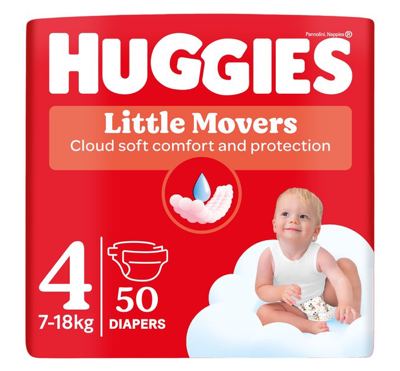Huggies Little Movers pelene Jumbo 4 P50