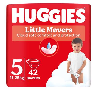 PELENE HUGGIES LITTLE MOVERS JUMBO 42 KOM 5 (11-25KG)