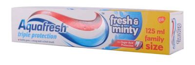 AQUAFRESH 125ML FRESH MINTY