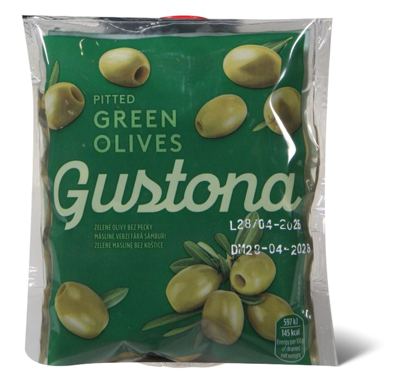 Zelene masline bez kostice Gustona 195g