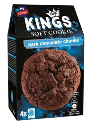 KINGS SOFT COOKIE DARK CHOCO 160GR