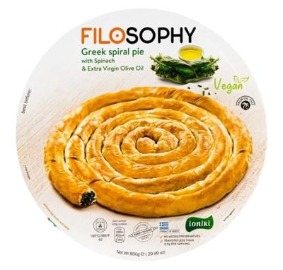 PITA GRCKA UVIJENA SA SPANACEM I EK.DEV.MASLINOVIM ULJEM 850gr