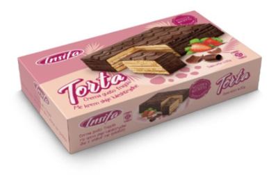 INSIFA PRELIVENA TORTA SA PUNJENJEM OD JAGODE 400G