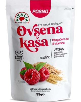 VITALIA OVSENA KAŠA MALINA 55G