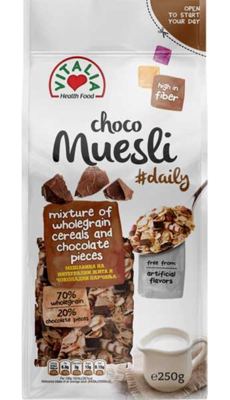 MUSLI ČOKOLADA 250G VITALI