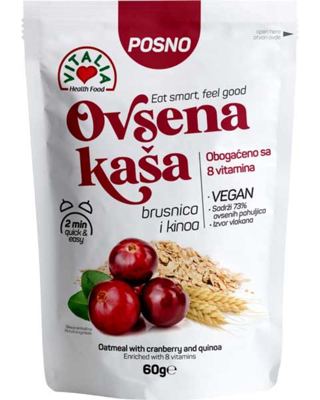 Ovsena kasa brusnica i kinoa 60g #12 Vitalia