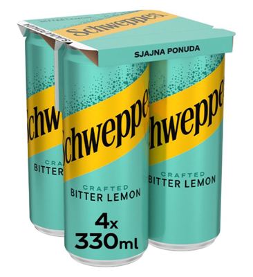 SCHWEPPES BITTER LEMON 4X0.33L