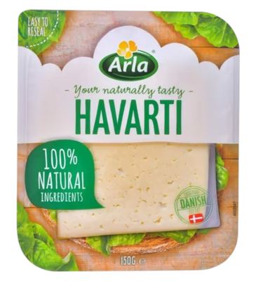 ARLA HAVARTI SLICES 150G