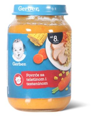 KAŠICA POVRĆE TELETINA I REZANCI 190GR GERBER