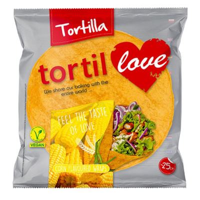 TORTILJA KUKURUZNA 25CM LOVE 240G