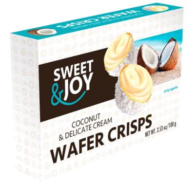 SWEET&JOY HRSKAVI VAFLI SA KOKOSOM I KREMOM 110G