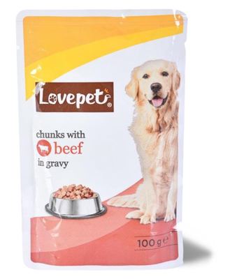 Porcija za pse govedina Love Pet 100g
