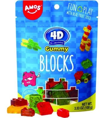 AMOS 4D BLOCKS GUMMY 72g