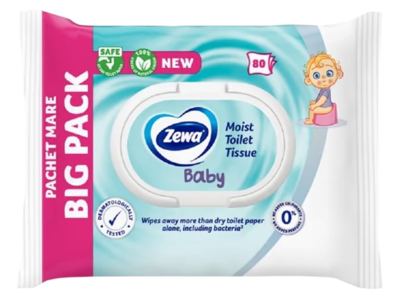 TOALET PAPIR ZEWA VLAŽNI BABY 80/1 HYGIENE PRODUCTS