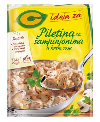 C IDEJA ZA PILETINA SA SAMPINJONIMA 42GR