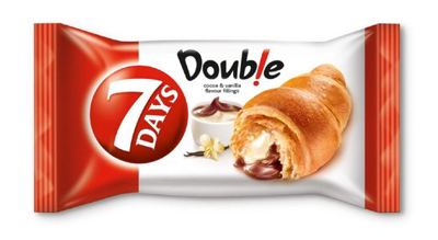 7DAYS DOUBLE COCOA&VANILLA FILLINGS CROISSANT 60G