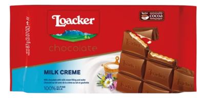 ČOKOLADA MLEČNA LOACKER 87G