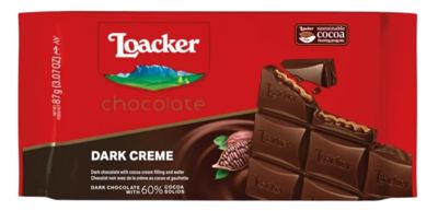 ČOKOLADA LOACKER CRNA 87G