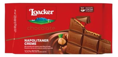 ČOKOLADA MLEČNA NAPOLITANKA LOACKER 85G