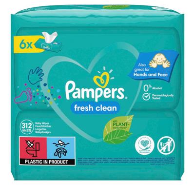 PAMPERS WIPES FRESH 52