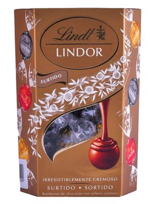 BOMBONJERA LINDOR CORNET ASSORTED 200GR LINDT