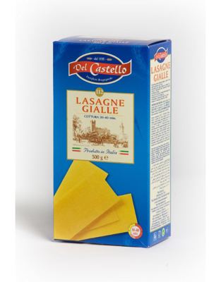 LAZANJE GIALLE 112 500G DEL CASTELLO