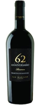 Vino crveno Primitivo Anniversario 0.75l
