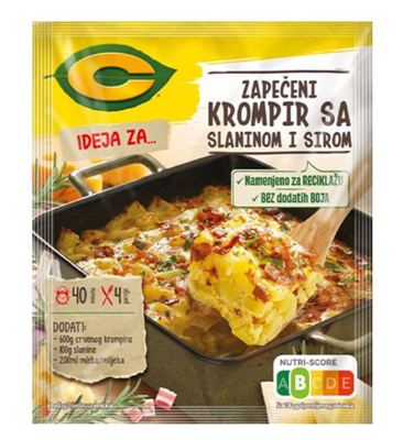 C FIX ZAPECENI KROMPIR SA SLANINOM I SIROM