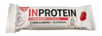 PROTEINSKA PLOČICA JAGODA 40 g INPROTEIN