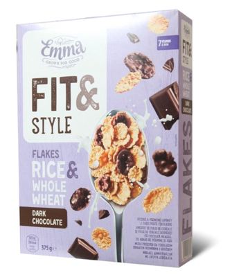 Pahuljice crna cokolada Emma 375g