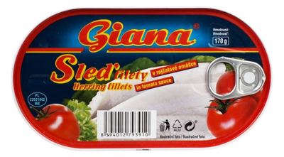 HARINGA FILETI 175G U PARADAJZ SOSU GIANA
