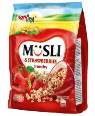 MUSLI CRUNCHY JAGODA 375GR BONVITA