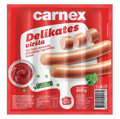 VIRŠLA DELIKATES 800G CARNEX