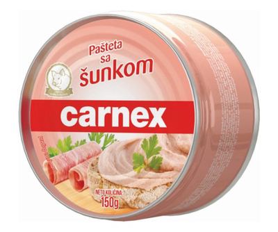 PAŠTETA SA ŠUNKOM 150 GR CARNEX