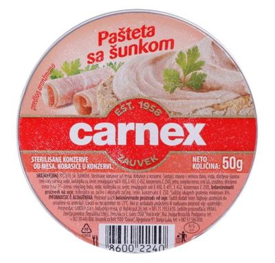 PASTETA SA SUNKOM CARNEX 50G--CARNEX
